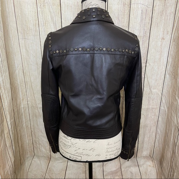Moschino Cheap and Chic Leather Studded Jacket - Picture 7 of 16